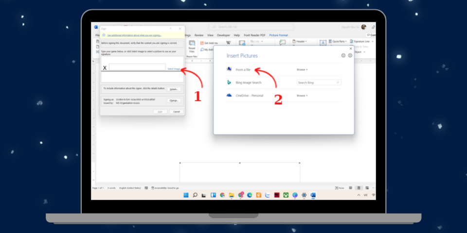Tạo dấu ấn riêng cho bản thân bằng chữ ký tay - Bước 2