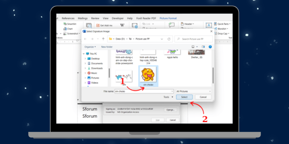 Tạo dấu ấn riêng cho bản thân bằng chữ ký tay - Bước 3