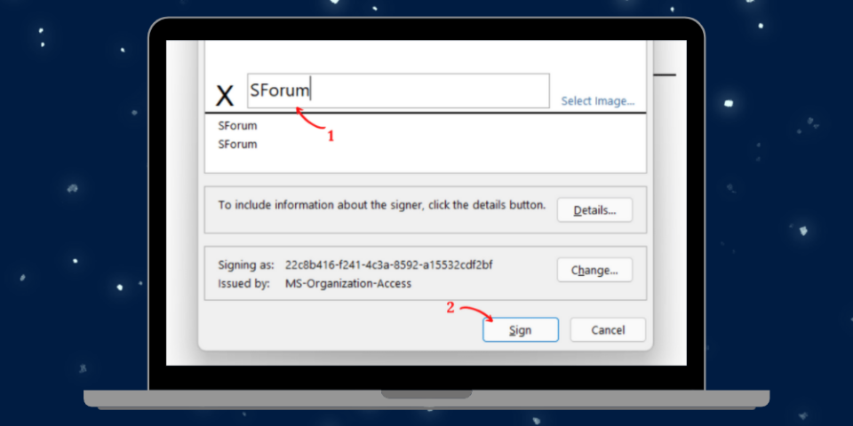 Cách chèn chữ ký vào Word theo cách hiện đại - Bước 3