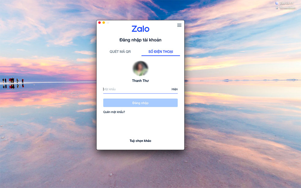 Cách đăng nhập vào Zalo trên MacBook_1