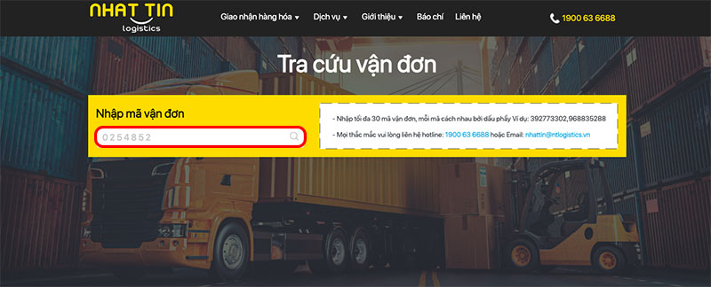 Cách tra cứu vận đơn Nhất Tín Logistics theo dõi tình trạng bưu kiện