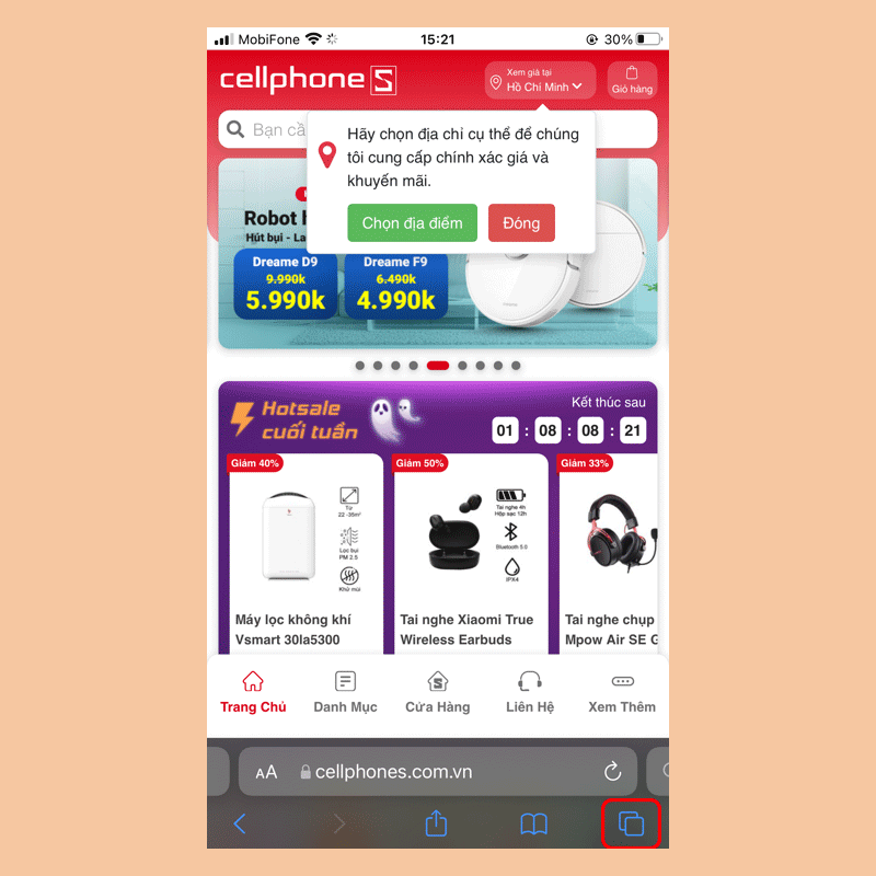 Cách tự thiết kế trang bắt đầu của trình duyệt Safari trên iPhone