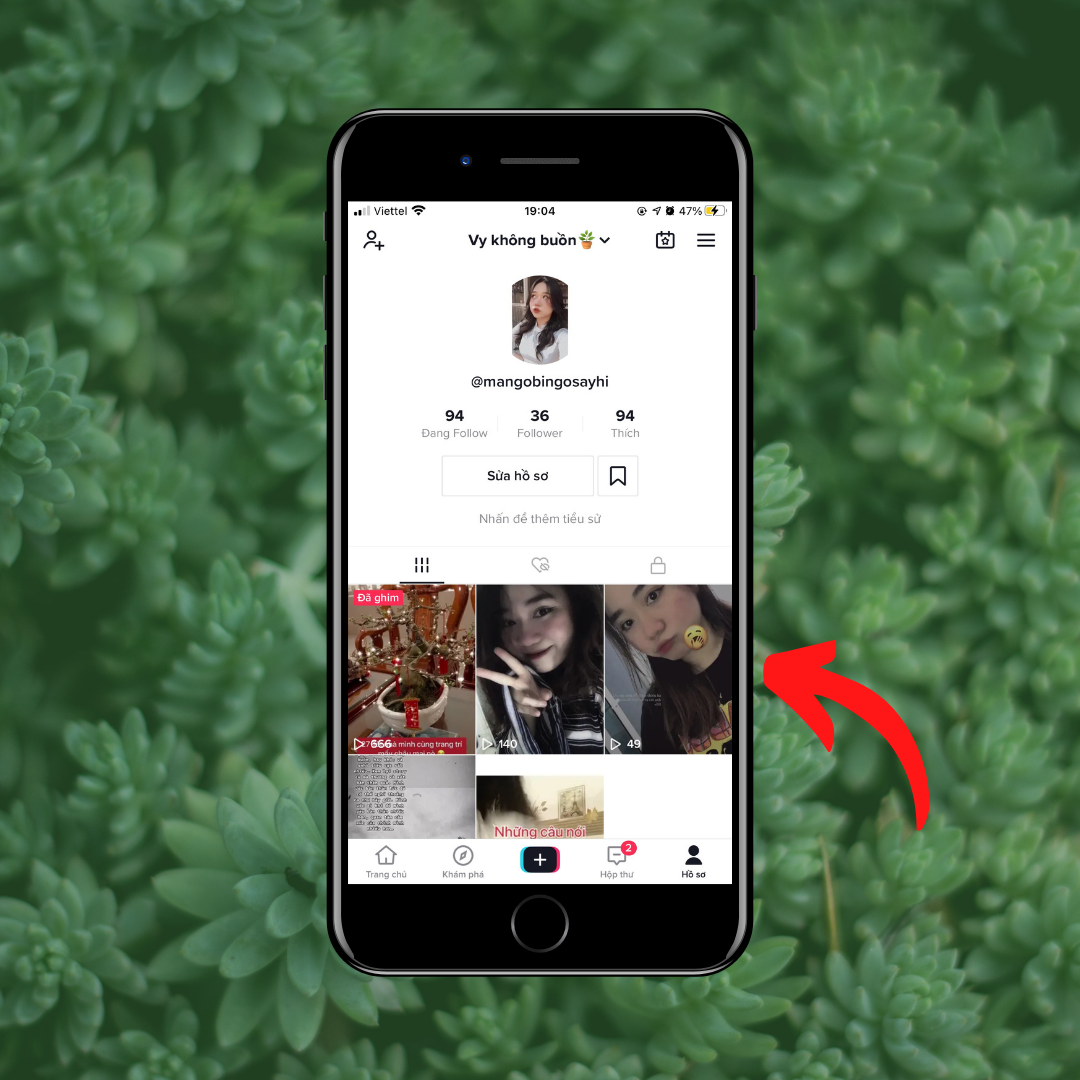 Cách xóa video trên TikTok với vài bước đơn giản - bước 2