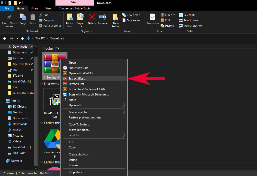 Hướng dẫn tải K12Online về máy tính - bước 2