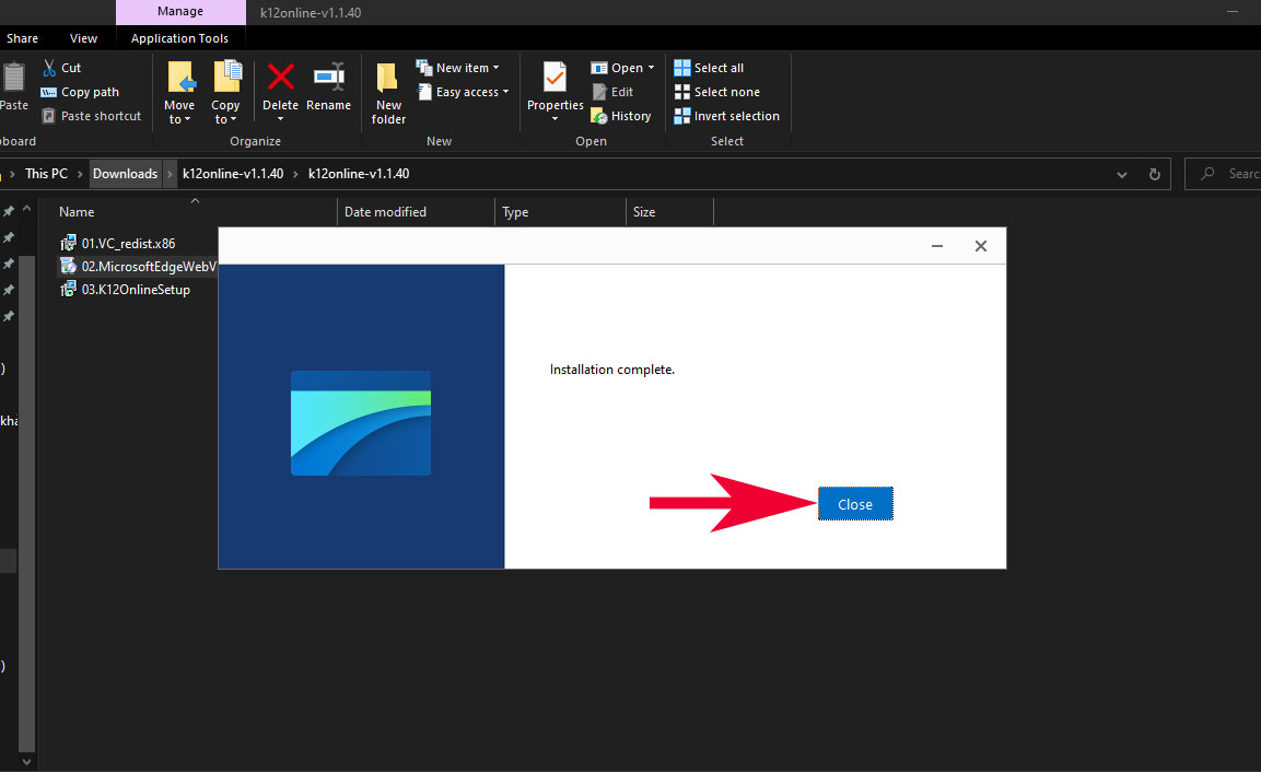 Hướng dẫn tải K12Online về máy tính - bước 7