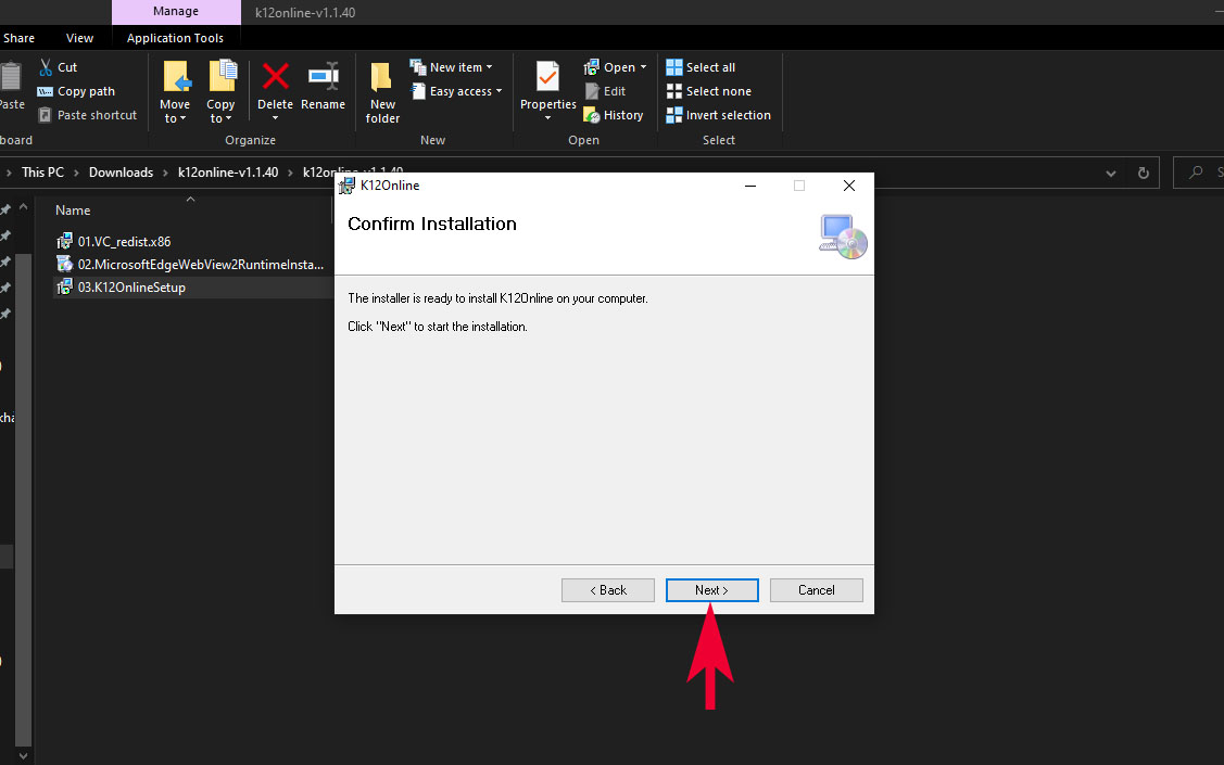Hướng dẫn tải K12Online về máy tính - bước 11