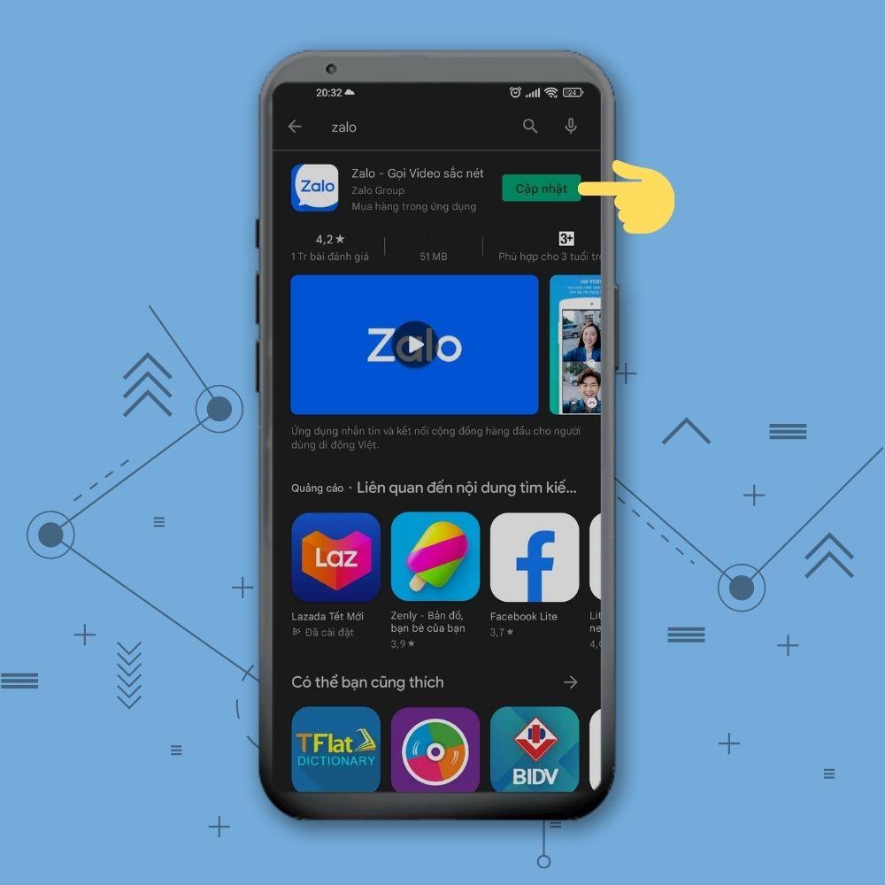 Cập nhật phiên bản mới của Zalo