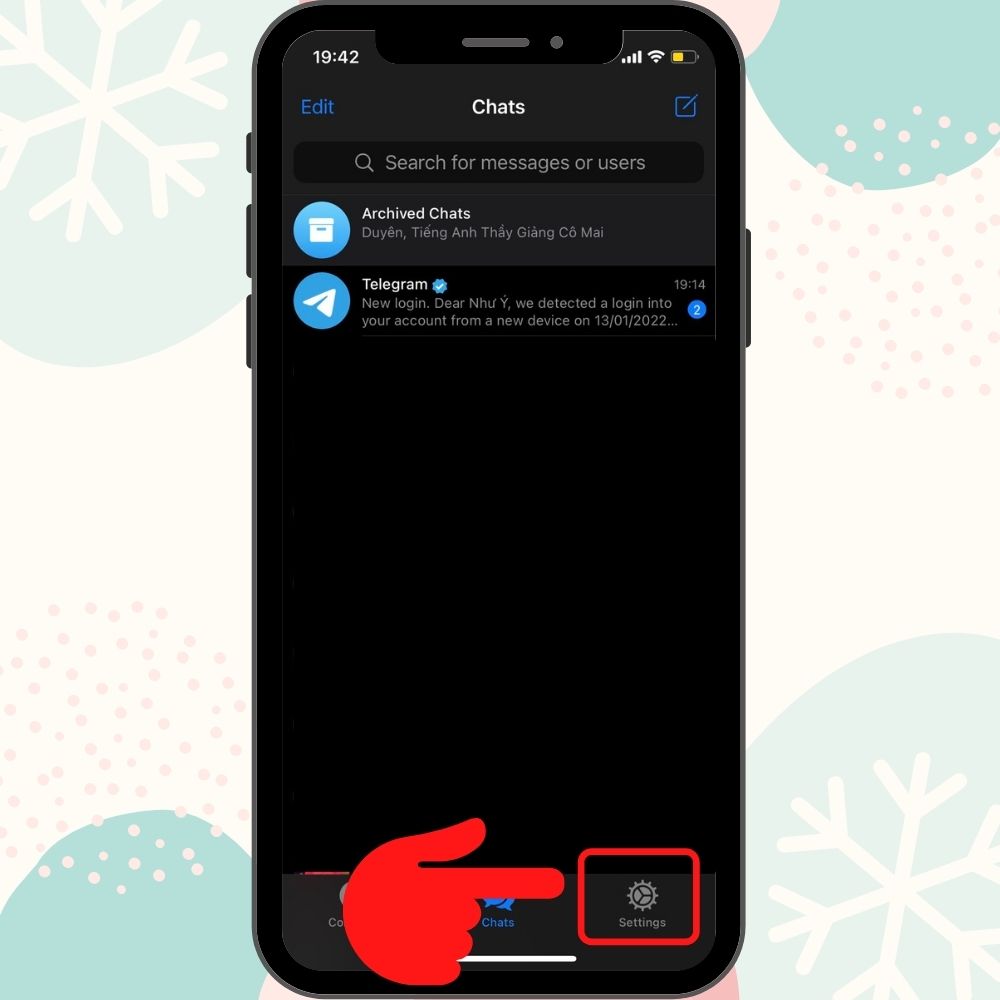 Hướng dẫn cách tắt tự lưu video, ảnh trên Telegram điện thoại bước 1