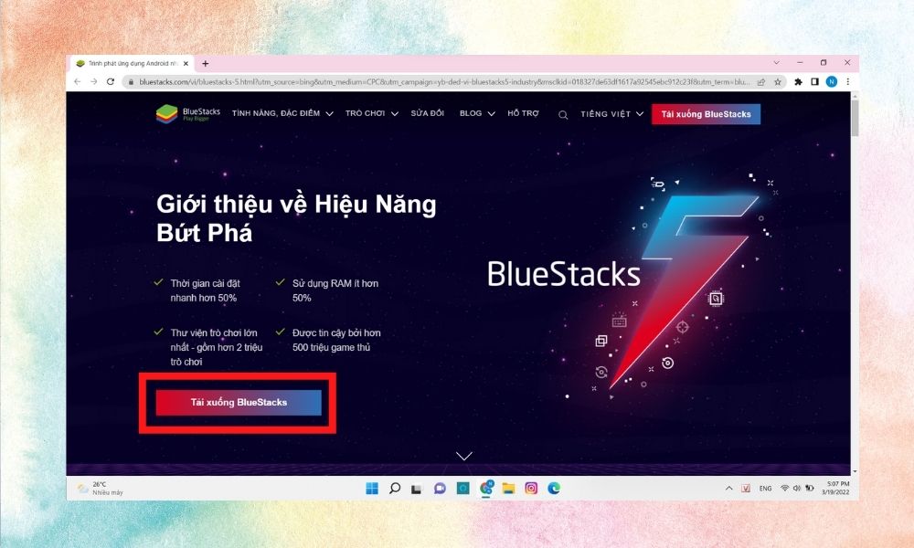 Hướng dẫn cài đặt BlueStacks bước 2