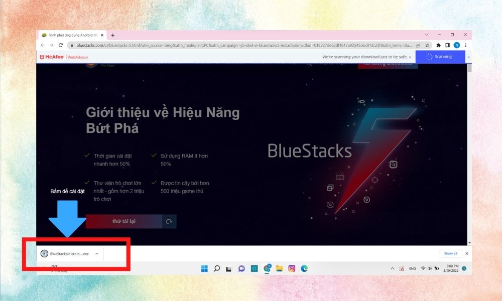 Hướng dẫn cài đặt BlueStacks bước 3