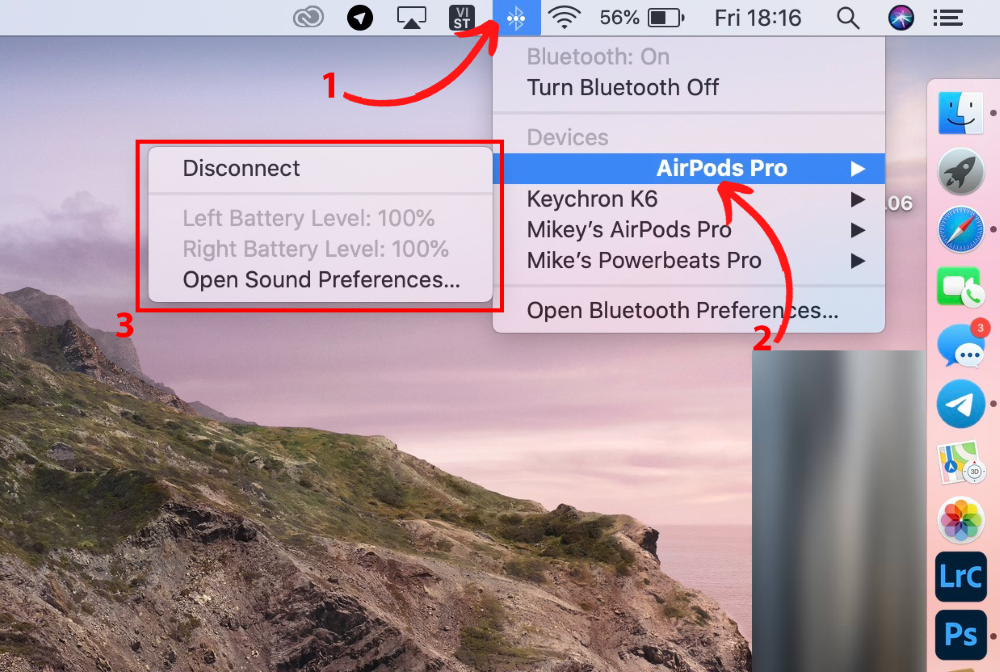 Check pin Airpods trên Mac  - ẢNh 1 