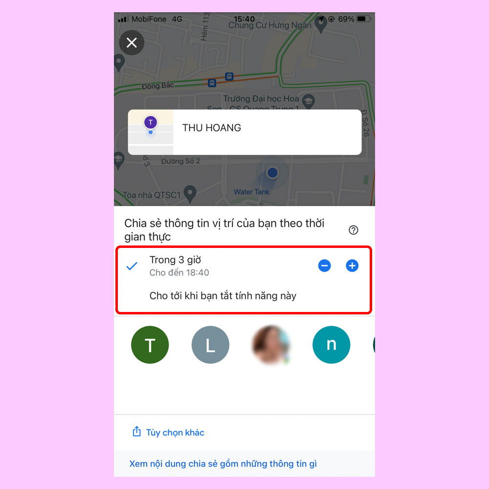 Cách chia sẻ vị trí với Google Map 3