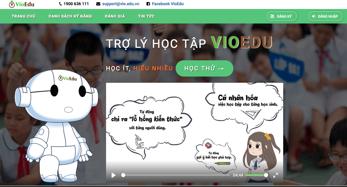 vioedu trợ lý học tập thông minh