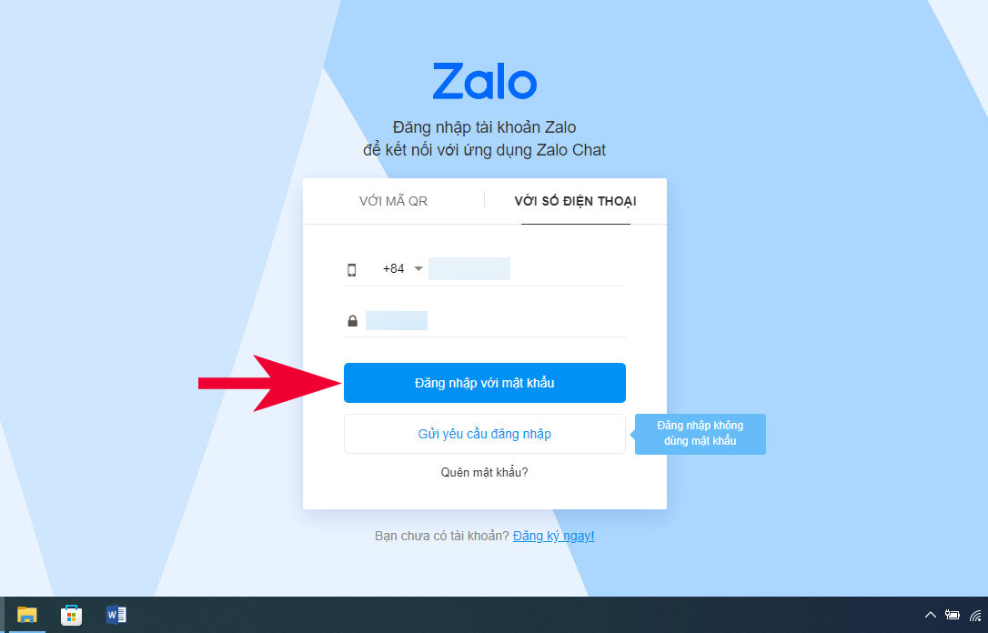 Cách đăng nhập Zalo Web bằng số điện thoại - bước 3