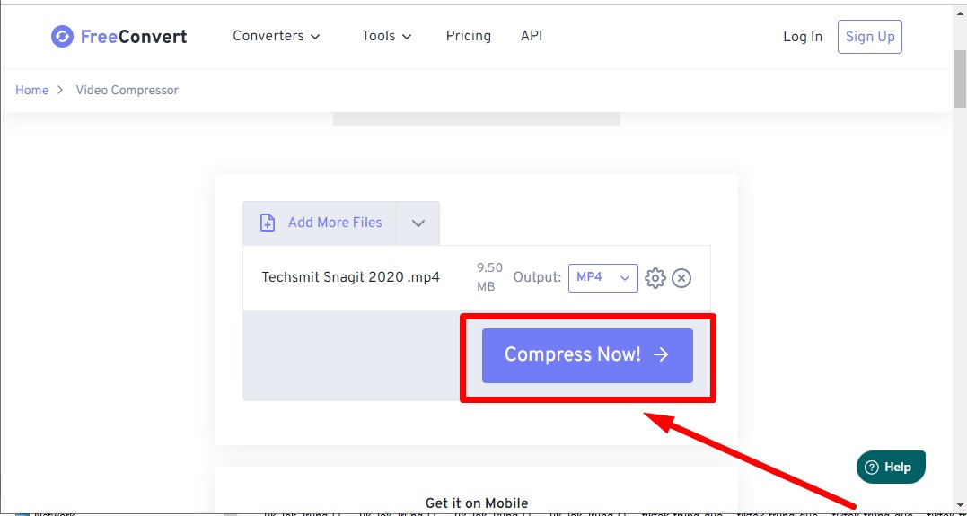 Freeconvert - Giảm dung lượng video hiệu quả bước 2