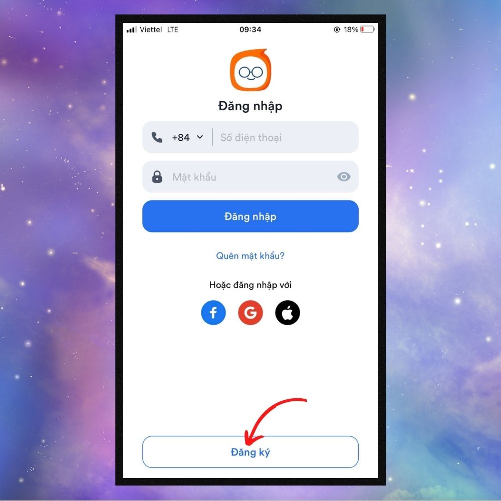 Cách đăng ký tài khoản Bitu - Bước 1