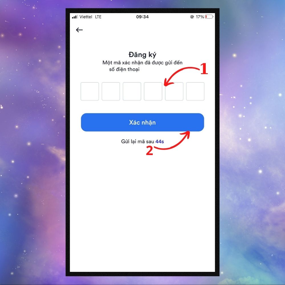 Cách đăng ký tài khoản Bitu - Bước 3
