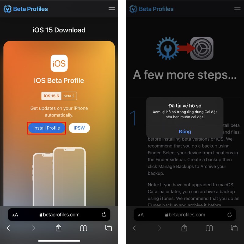 Cách cập nhật iOS 15.5 Beta 2
