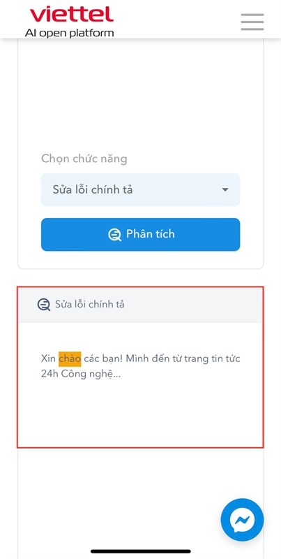 Cách kiểm tra lỗi chính tả văn bản bằng Viettel AI