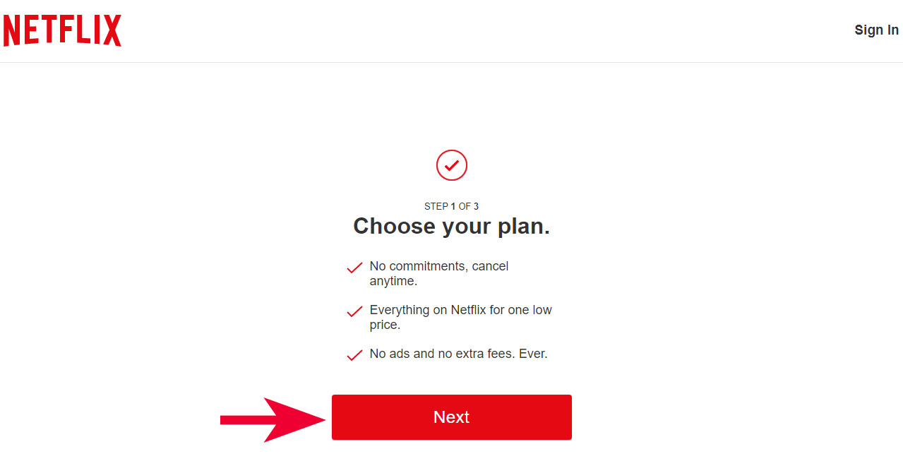 Cách đăng ký tài khoản Netflix Premium - bước 1