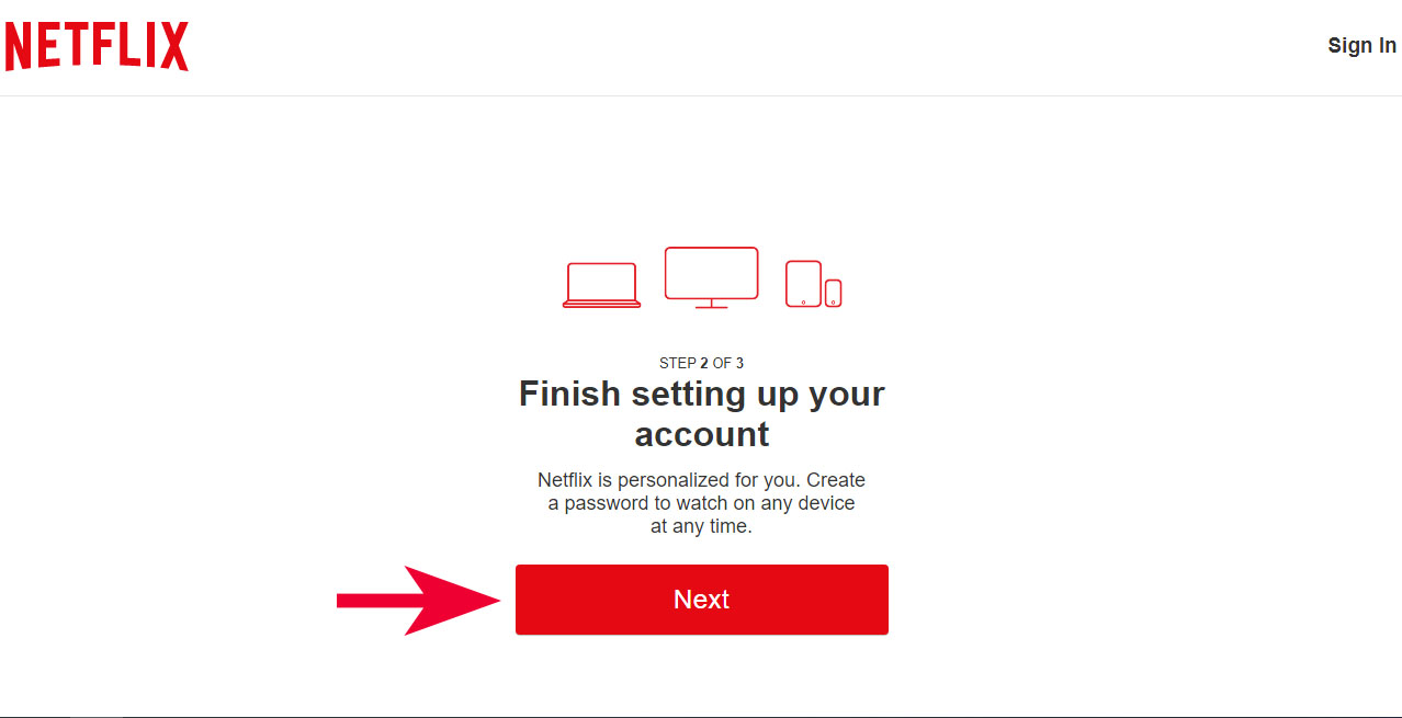 Cách đăng ký tài khoản Netflix Premium - bước 3