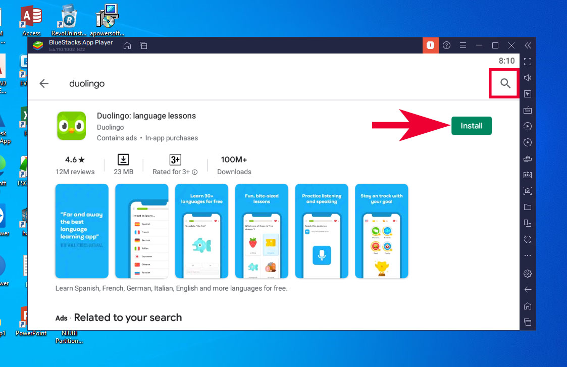Hướng dẫn tải Duolingo trên máy tính - bước 10