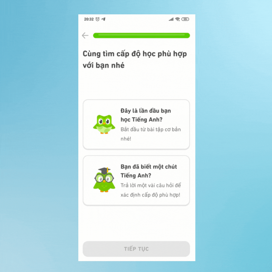 Cách sử dụng Duolingo học tiếng anh cơ bản cho người mới bắt đầu - Bước 3