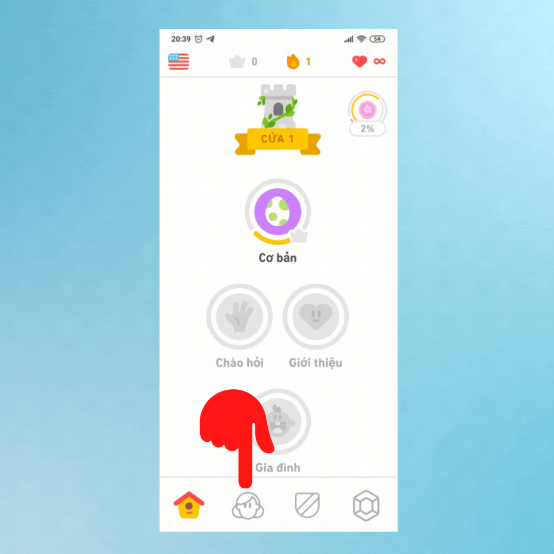 Cách sử dụng Duolingo học tiếng anh cơ bản cho người mới bắt đầu - Bước 4