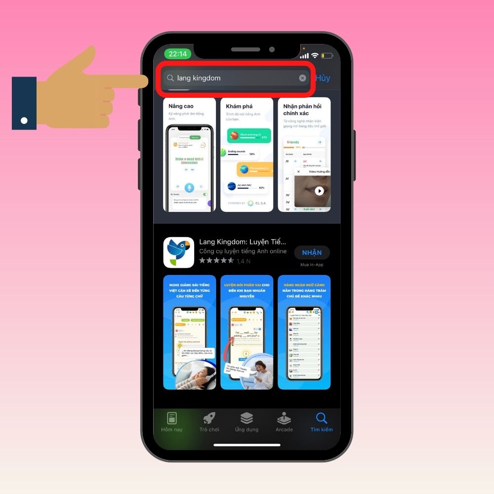 Cách tải Lang Kingdom miễn phí bước 1