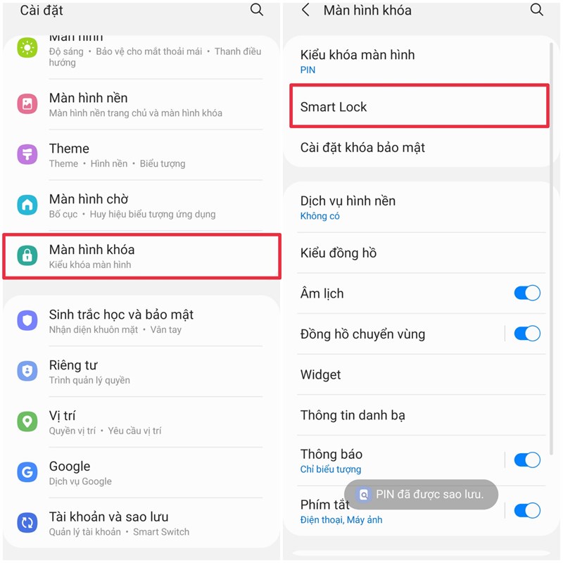 Cách mở khóa điện thoại khi đeo khẩu trang trên điện thoại Android