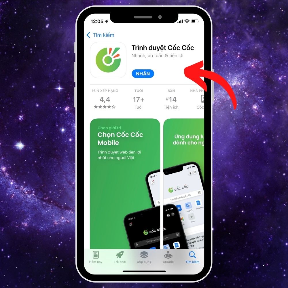 Thay đổi trình duyệt mặc định trên iPhone - bước 1