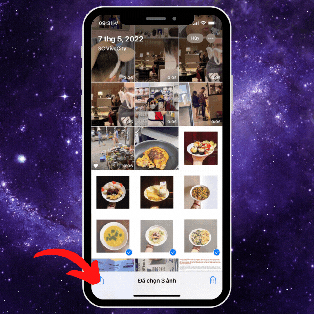 Ẩn nhanh ảnh và video trong thư viện