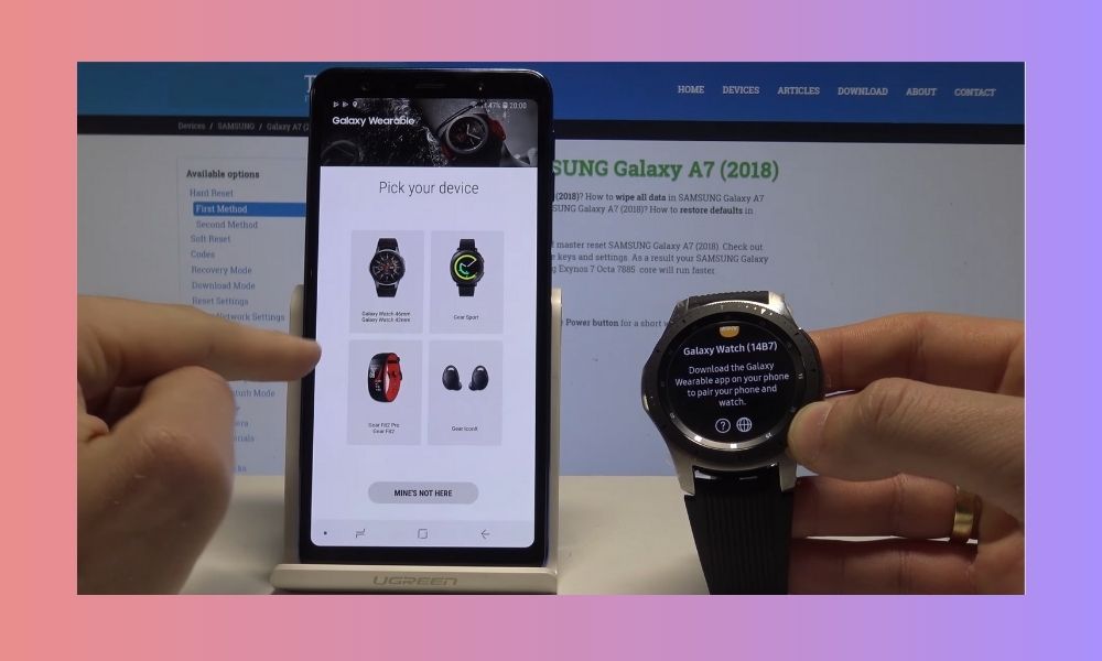 Hướng dẫn cách kết nối đồng hồ Samsung Galaxy Watch bước 3
