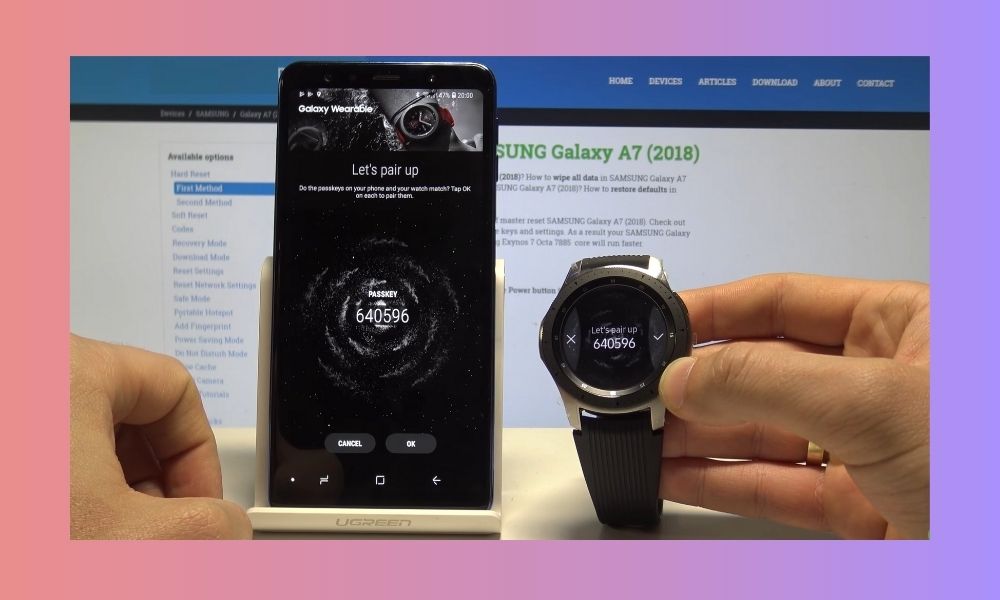 Hướng dẫn cách kết nối đồng hồ Samsung Galaxy Watch bước 4