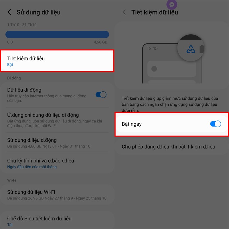 5 mẹo tiết kiệm dữ liệu trên điện thoại Samsung