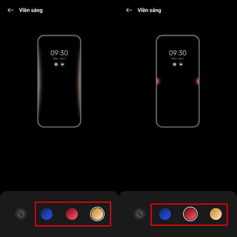 Cách chỉnh màu hiệu ứng thông báo trên OPPO