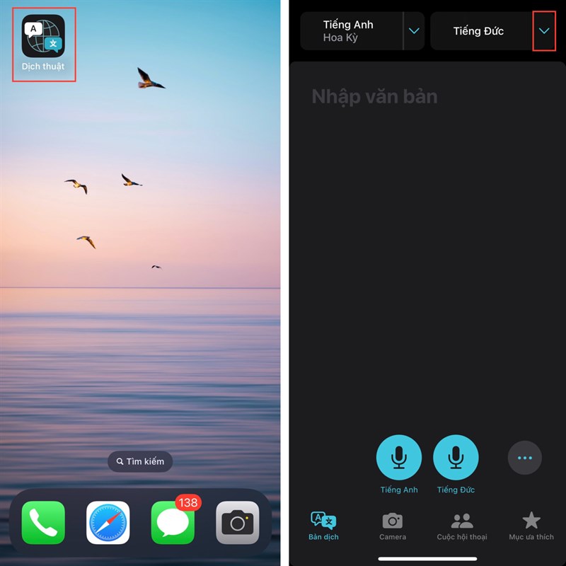 Cách dịch thuật tiếng Việt trên iOS 16