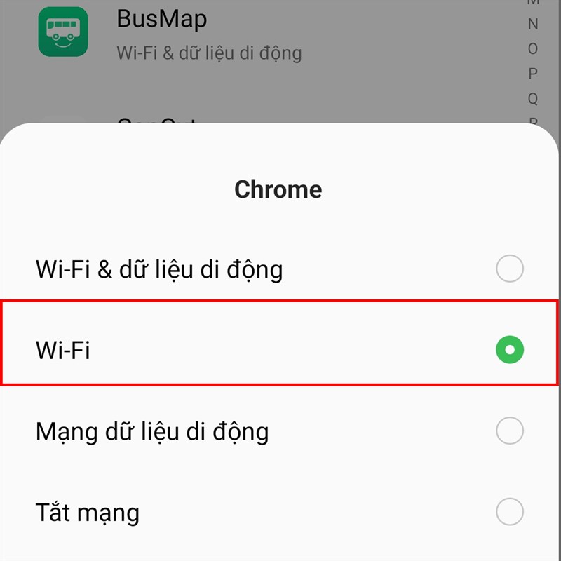 Cách ngăn ứng dụng sử dụng dữ liệu trên điện thoại OPPO