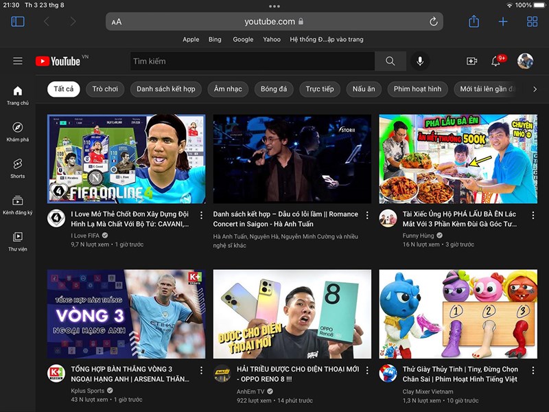 Cách thu nhỏ video YouTube trên iPad