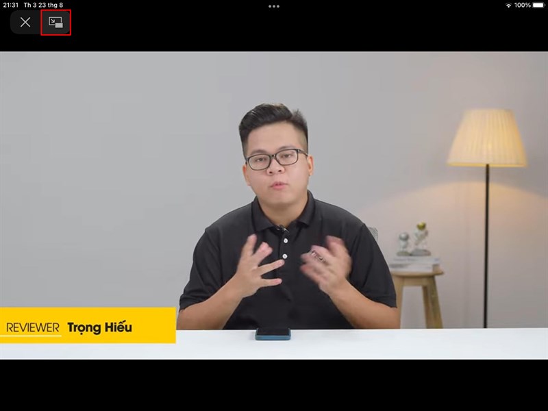 Cách thu nhỏ video YouTube trên iPad