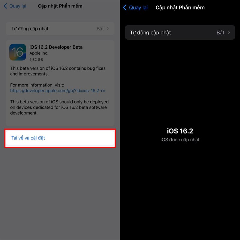 Cách cập nhật iOS 16.2 Beta 1