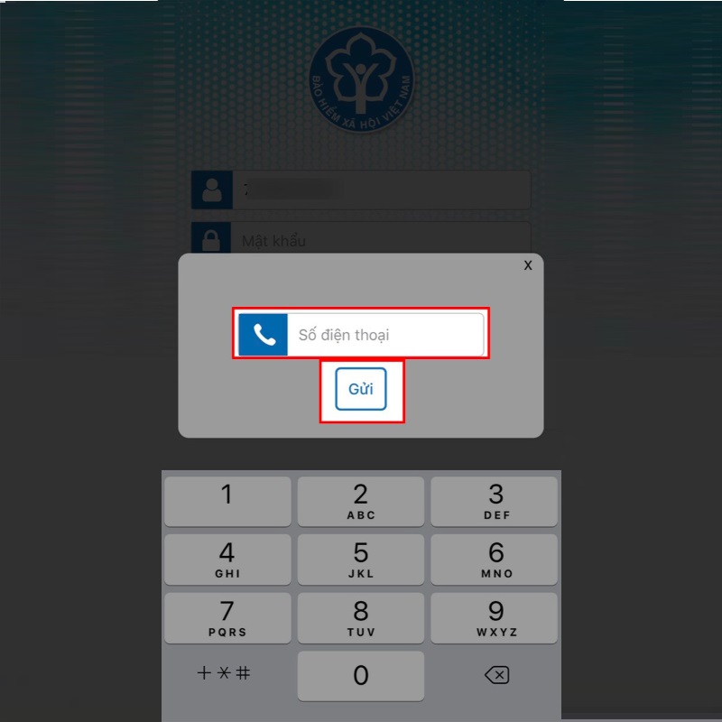 Hướng dẫn cách lấy lại mật khẩu VSSID bằng số điện thoại bước 2