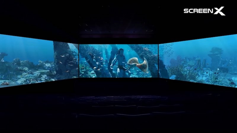 ScreenX là công nghệ chiếu phim đa diện với 3 màn hình hiển thị cùng lúc