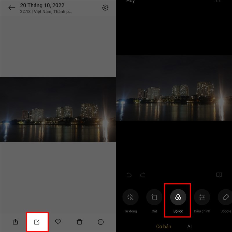 Cách chuyển ảnh màu sang đen trắng trên điện thoại Xiaomi