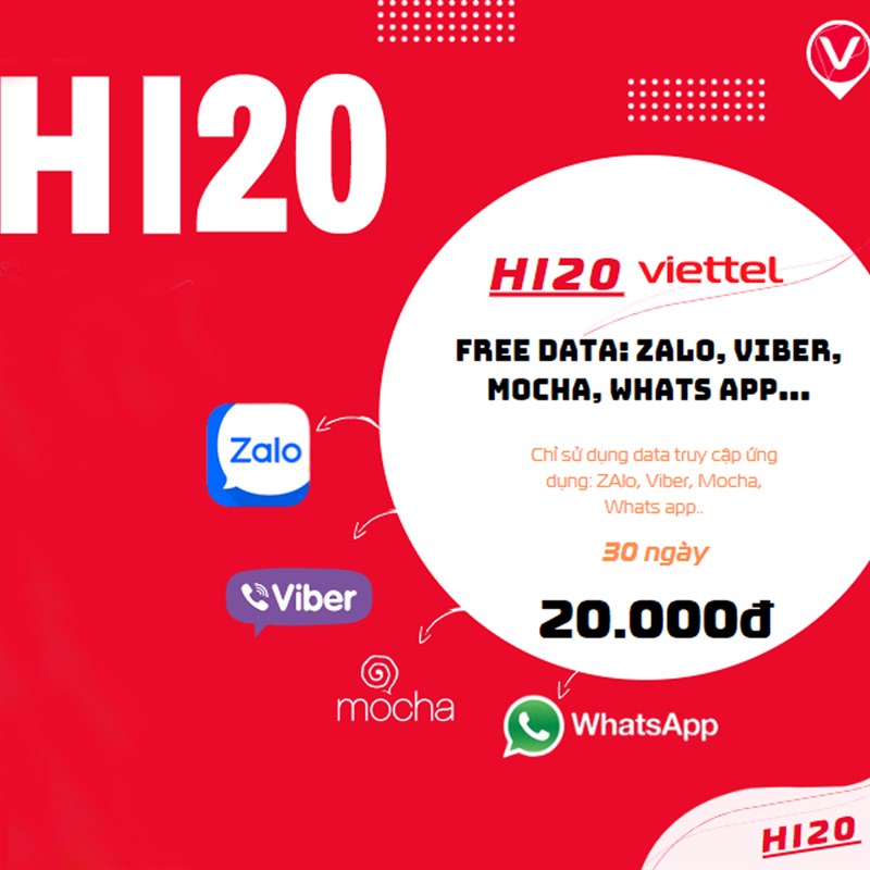 Cách đăng ký gói cước HI20 Viettel