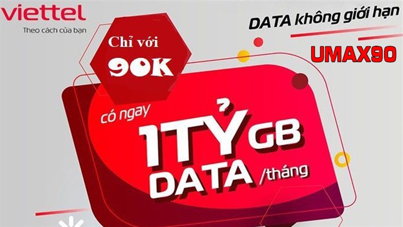 Cách đăng ký gói cước UMAX90 Viettel