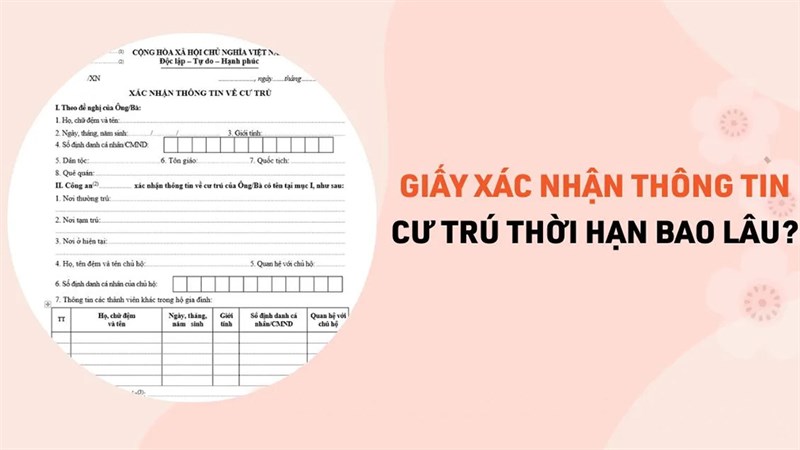 cách đăng ký giấy xác nhận thông tin cư trú