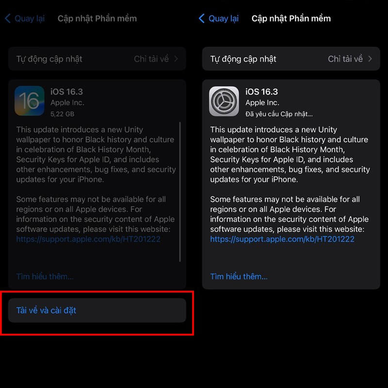 Cách cập nhật iOS 16.3 RC