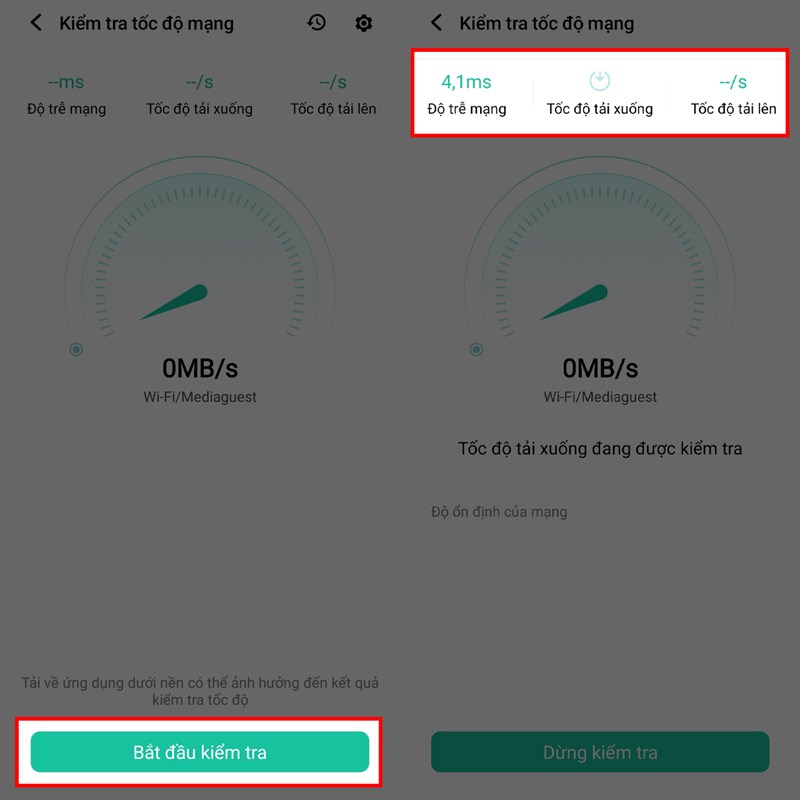 Cách đo tốc độ mạng trên điện thoại Vivo Cách đo tốc độ mạng trên điện thoại Vivo