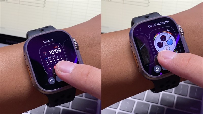 Cách đổi mặt đồng hồ Apple Watch Ultra